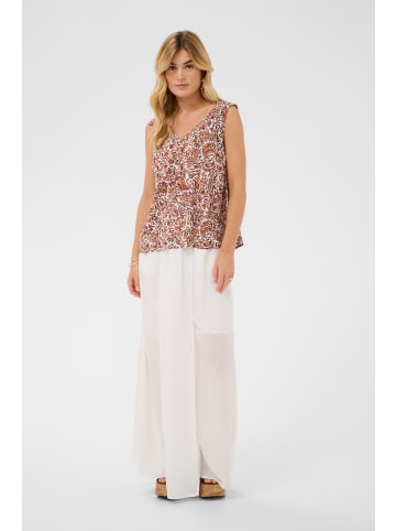 Cream Ärmellose Bluse CRTiah Regular fit in Orange Saraza Flower