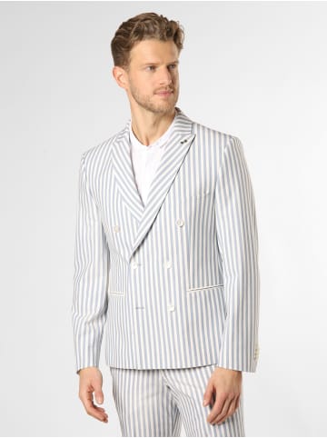 Finshley & Harding London Baukasten-Sakko Brixdon-Double in hellblau weiß