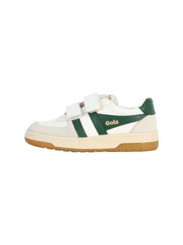 Gola Hawk Strap Kinder-Sneaker aus Leder Grün