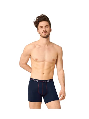 Sloggi Boxershort 2er Pack in Dunkelblau/Rot