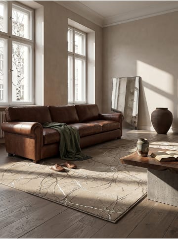 KADIMA DESIGN Teppichläufer Abstrakt pflegeleicht Wohnzimmer Schlafzimmer Flur in Beige