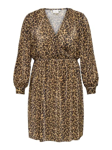 ONLY Carmakoma Plissiertes Kleid in Black