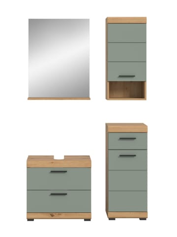 ebuy24 Badmöbelset Scout Staubgrün 112 x 34 cm
