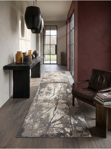 KADIMA DESIGN OGLIO Kurzflorteppich Natur 80x150 Vintage Polypropylen Wohnzimmer in Natur
