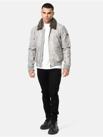 Tazzio Lederjacke "A801" - in Grau
