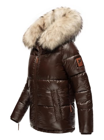 Navahoo Winterjacke Tikunaa in Dark Choco