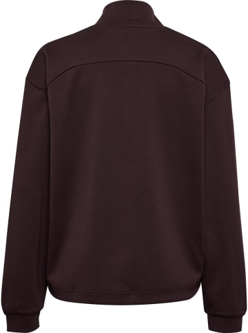 Hummel Trainingsjacke "Yoga Soft Halfzip W Jacket" in Braun