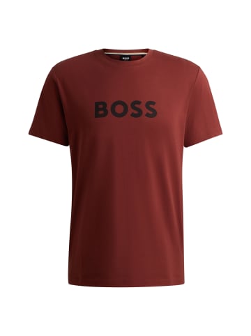 BOSS T-Shirt 1er Pack in Rotbraun