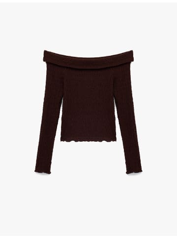 KOTON TSHIRT LS in Braun