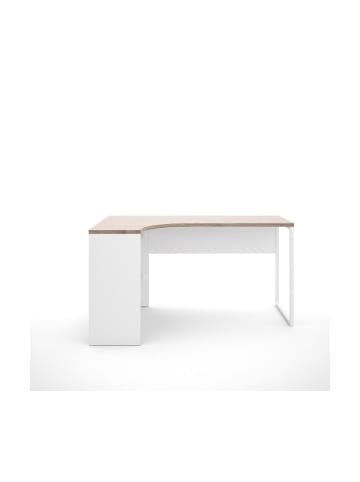 ebuy24 Schreibtisch Fula Weiß 145 x 81 cm