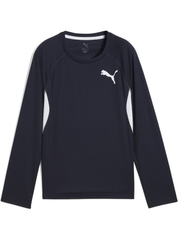 Puma T-Shirt "Y CROSS THE LINE Longsleeve 3.0" in Blau