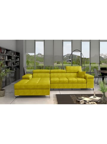 MF Design Ricky Recamiere Links in Senf -  (L) 205 x (B) 281 x (H) 88 cm