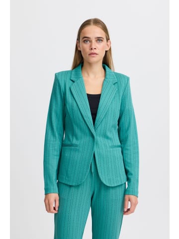 ICHI Kurzblazer IHRUTI BL14 20121776 schicker Blazer mit kleinen Punkten in Grün