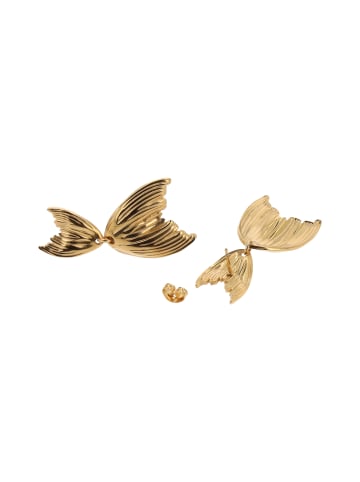 usha FESTIVAL Women Earrings With Butterfly Clutch in Gold