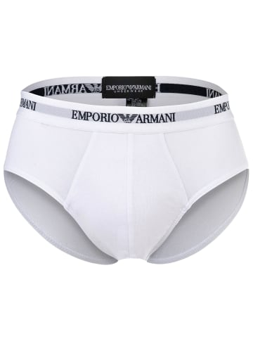 Emporio Armani Slip 3er Pack in Weiß/Blau/Schwarz