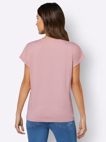 Sieh an! Rundhals-Shirt in hortensie