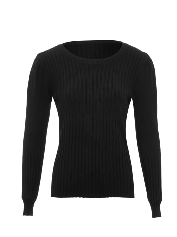 leo selection Damen Strickpullover in Schwarz