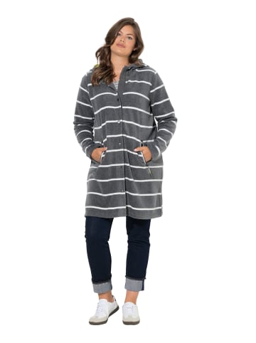 LAURASØN Sweatjacke in grau melange