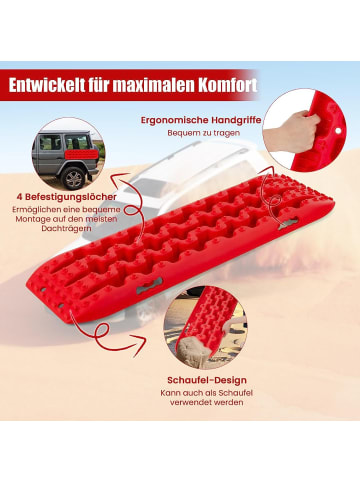 COSTWAY 2 Stk. Anfahrhilfe in Rot