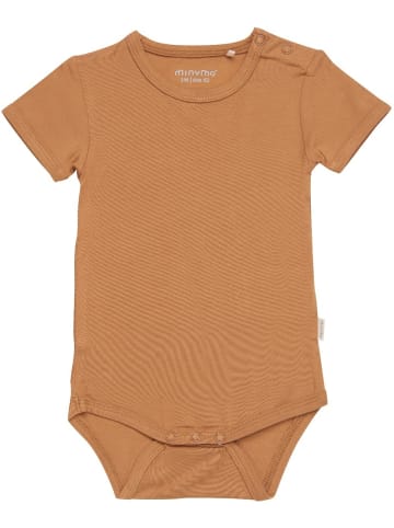 Minymo Kinder Kurzarmbody "Body SS" in Braun