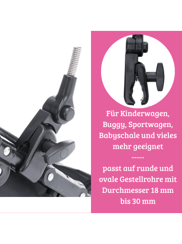 fillikid Sonnenschirm Standard UV-Schutz 50+ ​Exklusiv in Malve