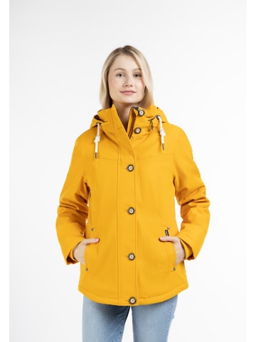 Schmuddelwedda Damen Wattierte Winterjacke in Senf