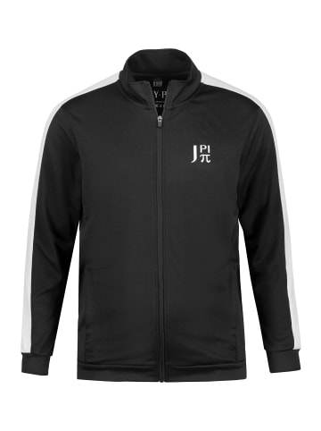 JP1880 Sweatjacke in schwarz