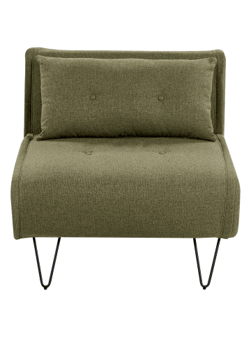 Beliani Einzelsofa VESTFOLD in Grün/Schwarz - (W) 85 x (H) 45 x (L) 78 cm