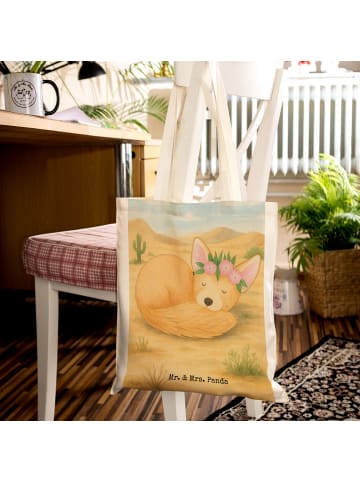 Mr. & Mrs. Panda Schultasche Wüstenfuchs Blumen Design ohne Spruch in Weiß