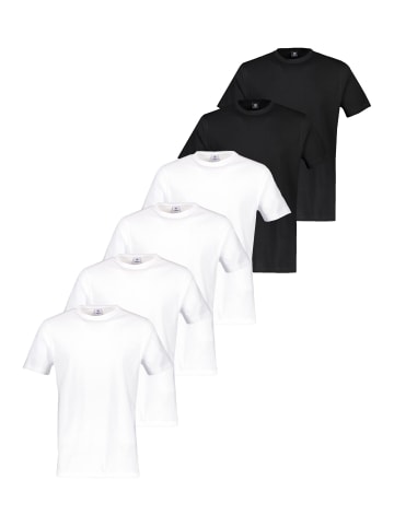 Lerros T-Shirt Basic in Weiß / schwarz
