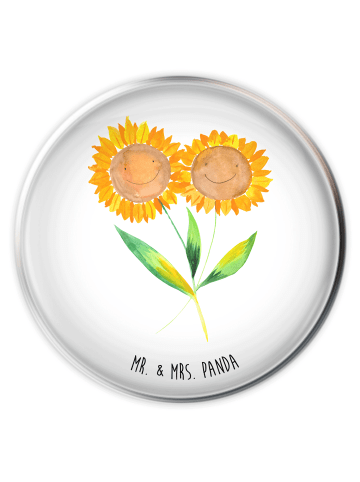 Mr. & Mrs. Panda Waschbecken Stöpsel Blume Sonnenblume ohne Spruch in Weiß