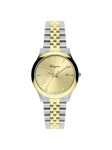 Salvatore Ferragamo Analoguhr für Damen in gold