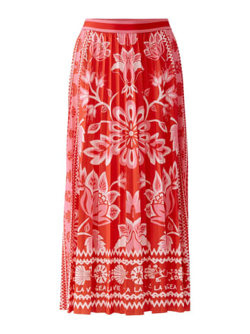 Oui Plisseerock in red rose