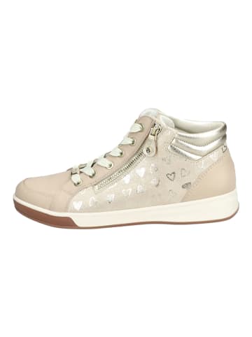 ara Sneaker in Beige/Gold