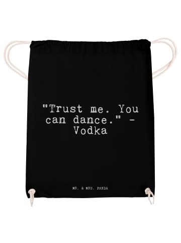 Mr. & Mrs. Panda Turnbeutel "Trust me. You can... mit Spruch in Schwarz