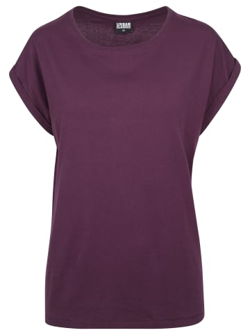 Urban Classics Urban Classics Damen Ladies Extended Shoulder Tee in cherry