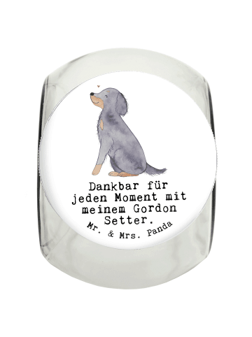 Mr. & Mrs. Panda Dose Gordon Setter Moment mit Spruch in Weiß