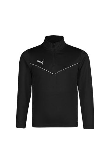 Puma Trainingspullover TeamRISE 1/4 Zip in schwarz / weiß