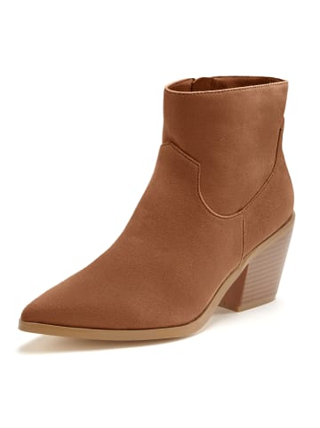 LASCANA Stiefelette in camelfarben