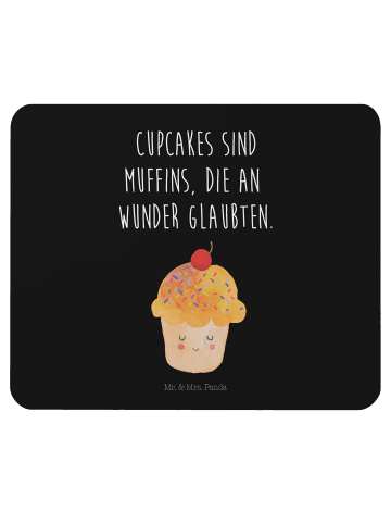 Mr. & Mrs. Panda Mousepad Cupcake mit Spruch in Schwarz