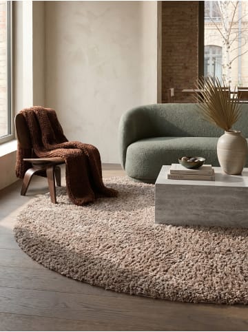 KADIMA DESIGN Teppich Hochflor Shaggy Waschbar Einfarbig RHEIN Strapazierfähig in Beige