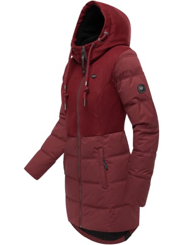 ragwear Winterjacke Ashani Block Intl. in Wine Red25