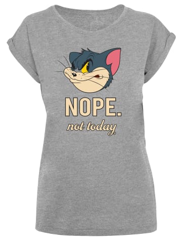 F4NT4STIC T-Shirt Tom and Jerry TV Serie Nope Not Today in grau meliert