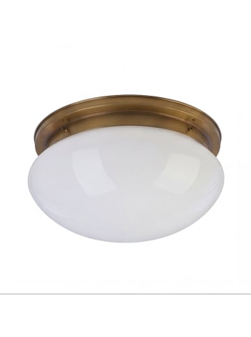 Licht-Erlebnisse Deckenlampe Ø 20 x (H)14 cm in Antik Weiß