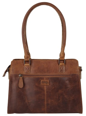 Cluty Handtasche in cognac