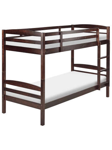 Beliani Hochbett REGAT in Braun - (W) 97 x (H) 147 x (L) 208 cm