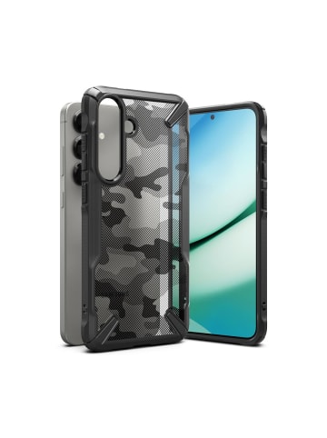 COFI 1453 Ringke Fusion X Hülle Samsung Galaxy S25+  Schwarz Camo in Schwarz