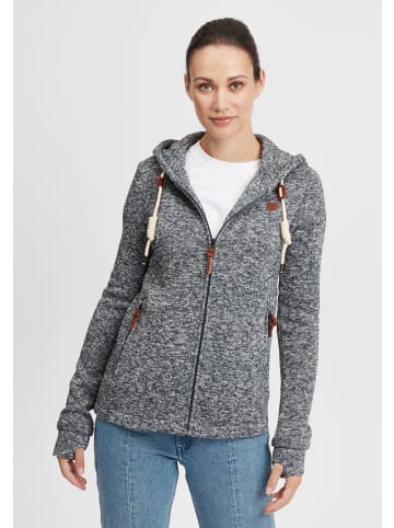 Oxmo Kapuzensweatjacke in grau