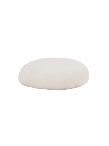 ebuy24 Pouf Ruston weiß 40 x 40 cm