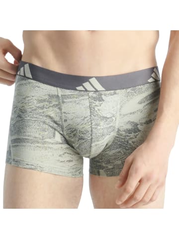 adidas Boxershort 3er Pack in Grau/Grün